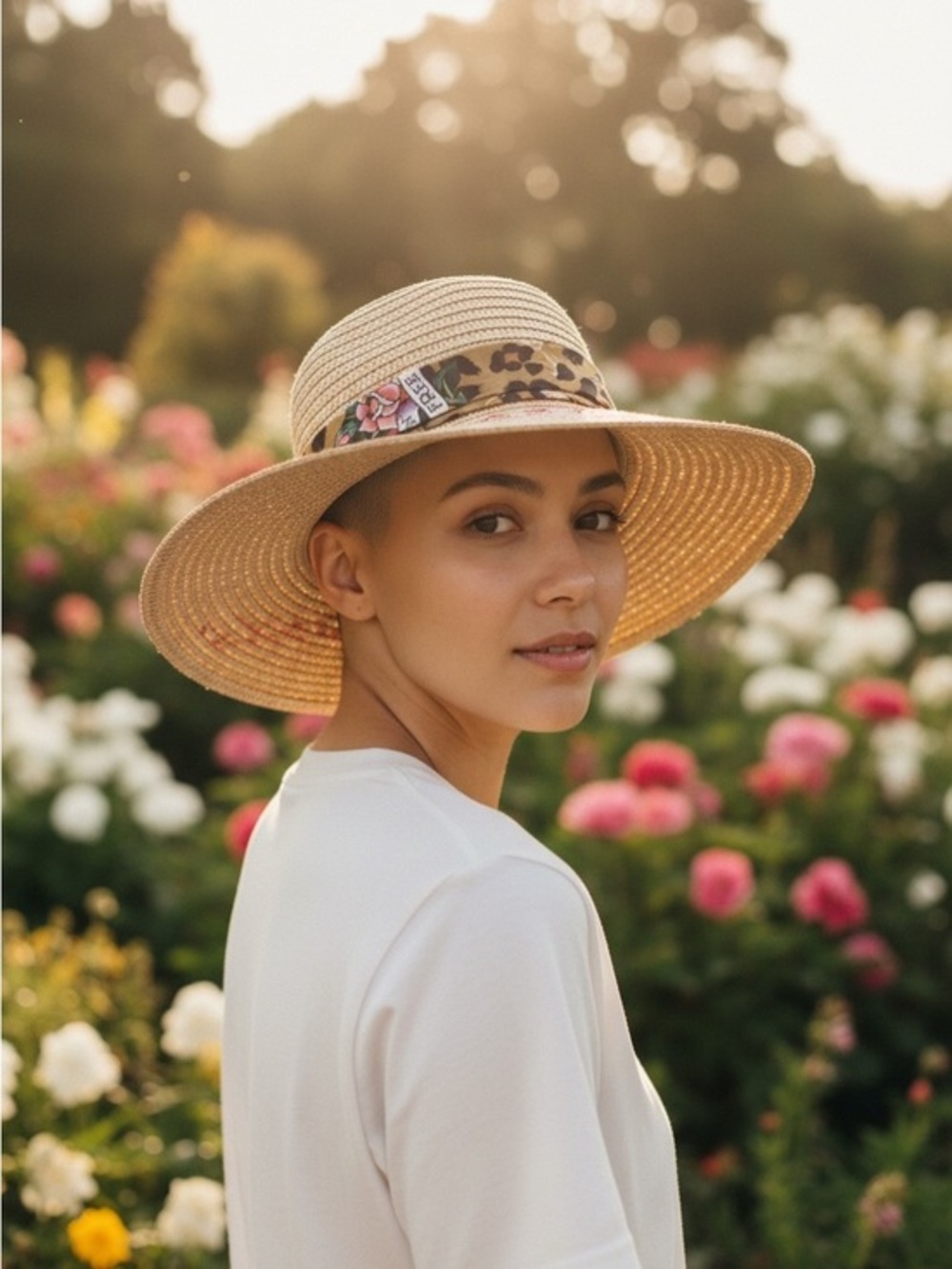 Ed Hardy Floppy Straw Sun Hat NWT